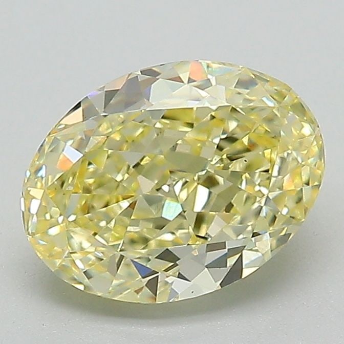 Loose Diamond - OVAL 1.66ct Fancy Intense Yellow VS1: Loose Diamond - OVAL 1.66ct Fancy Intense Yellow VS1 Source: This is a real non-mined Diamond that has been grown in a lab Shape: OVAL Carats: 1.66 Color: Fancy Intense Yellow Certification: IGI Video