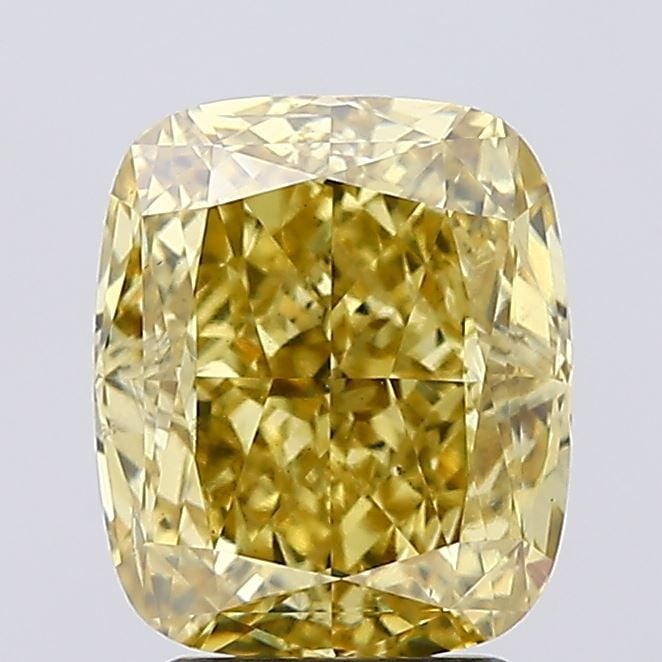 Loose Diamond - CUSHION MODIFIED 3.6ct Fancy Vivid Yellow SI1: Loose Diamond - CUSHION MODIFIED 3.6ct Fancy Vivid Yellow SI1 Source: This is a real non-mined Diamond that has been grown in a lab Shape: CUSHION MODIFIED Carats: 3.6 Color: Fancy Vivid Yellow Certif
