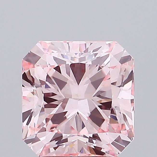 Loose Diamond - SQUARE RADIANT 3.0ct Fancy Vivid Pink VS1: Loose Diamond - SQUARE RADIANT 3.0ct Fancy Vivid Pink VS1 Source: This is a real non-mined Diamond that has been grown in a lab Shape: SQUARE RADIANT Carats: 3.0 Color: Fancy Vivid Pink Certification: