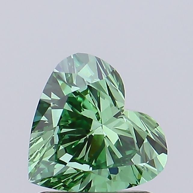 Loose Diamond - HEART 1.01ct Fancy Vivid Green VS1 (1 of 1)