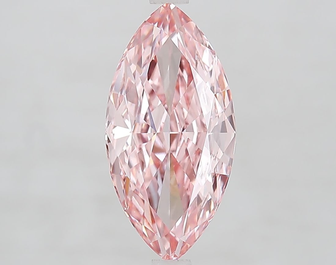 Loose Diamond - MARQUISE 3.02ct Fancy Vivid Pink VS1: Loose Diamond - MARQUISE 3.02ct Fancy Vivid Pink VS1 Source: This is a real non-mined Diamond that has been grown in a lab Shape: MARQUISE Carats: 3.02 Color: Fancy Vivid Pink Certification: IGI Video