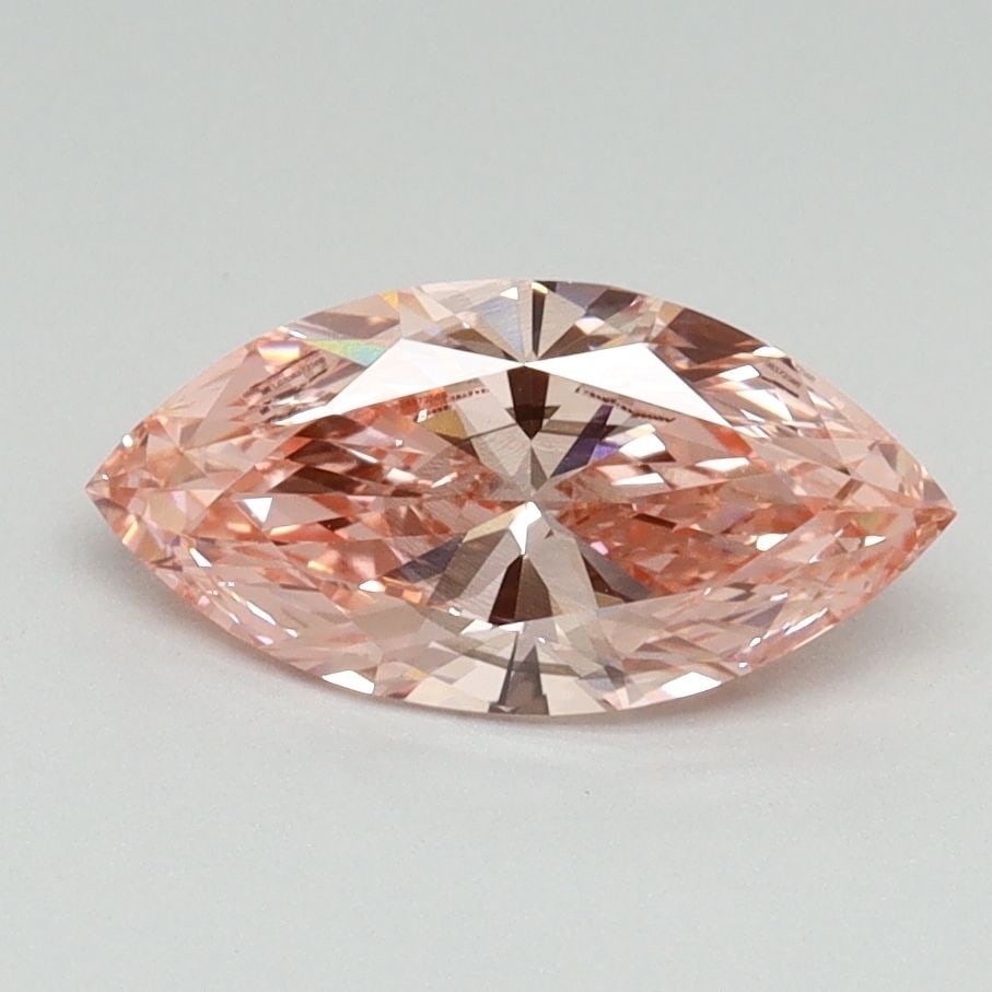 Loose Diamond - MARQUISE 1.03ct Fancy Vivid Pink SI1: Loose Diamond - MARQUISE 1.03ct Fancy Vivid Pink SI1 Source: This is a real non-mined Diamond that has been grown in a lab Shape: MARQUISE Carats: 1.03 Color: Fancy Vivid Pink Certification: IGI Video