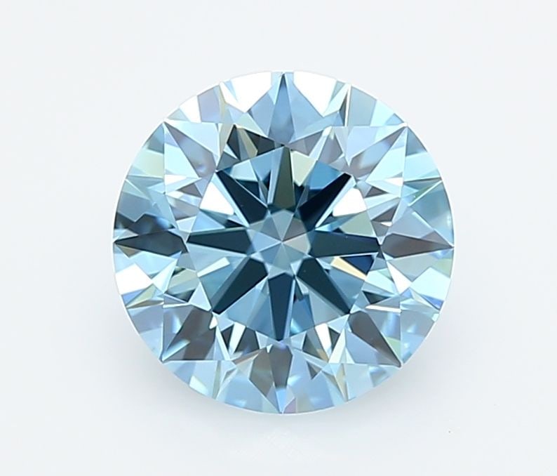 Ideal Loose Diamond - ROUND 2.1ct Fancy Intense Blue VVS1 (1 of 1)