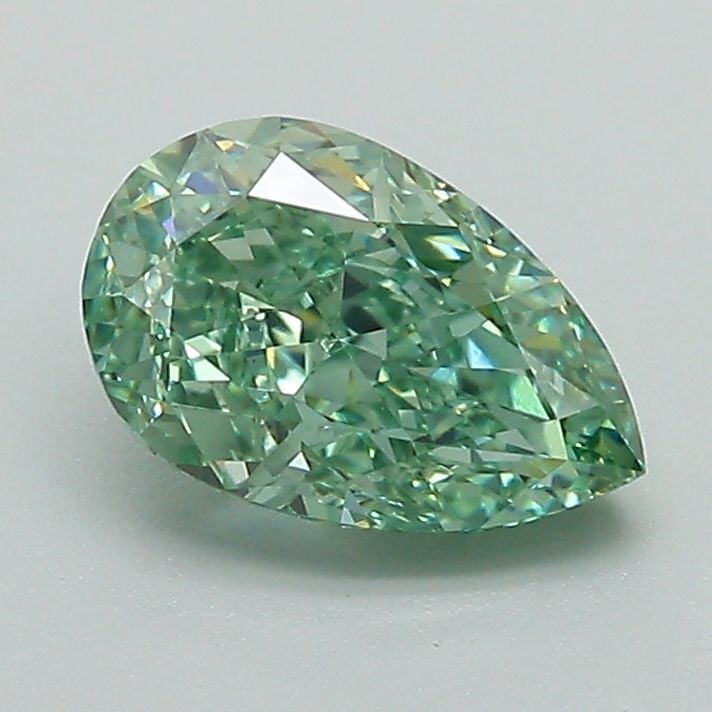 Loose Diamond - PEAR 1.18ct Fancy Vivid Green VS1 (1 of 1)