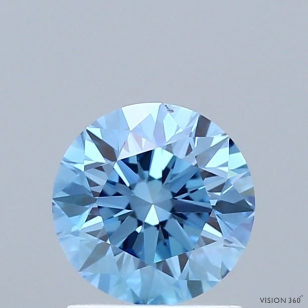 Loose Diamond - ROUND 0.97ct Fancy Vivid Blue VS1 (1 of 1)