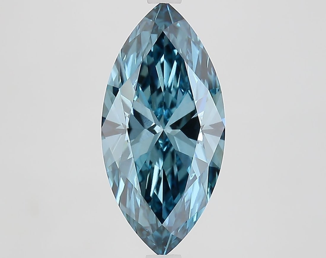 Loose Diamond - MARQUISE 3.12ct Fancy Vivid Blue VS1: Loose Diamond - MARQUISE 3.12ct Fancy Vivid Blue VS1 Source: This is a real non-mined Diamond that has been grown in a lab Shape: MARQUISE Carats: 3.12 Color: Fancy Vivid Blue Certification: IGI Video