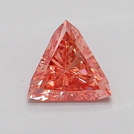 Loose Diamond - TRIANGULAR 0.28ct Fancy Vivid Brownish Pink VS1: Loose Diamond - TRIANGULAR 0.28ct Fancy Vivid Brownish Pink VS1 Source: This is a real non-mined Diamond that has been grown in a lab Shape: TRIANGULAR Carats: 0.28 Color: Fancy Vivid Brownish Pink Ce