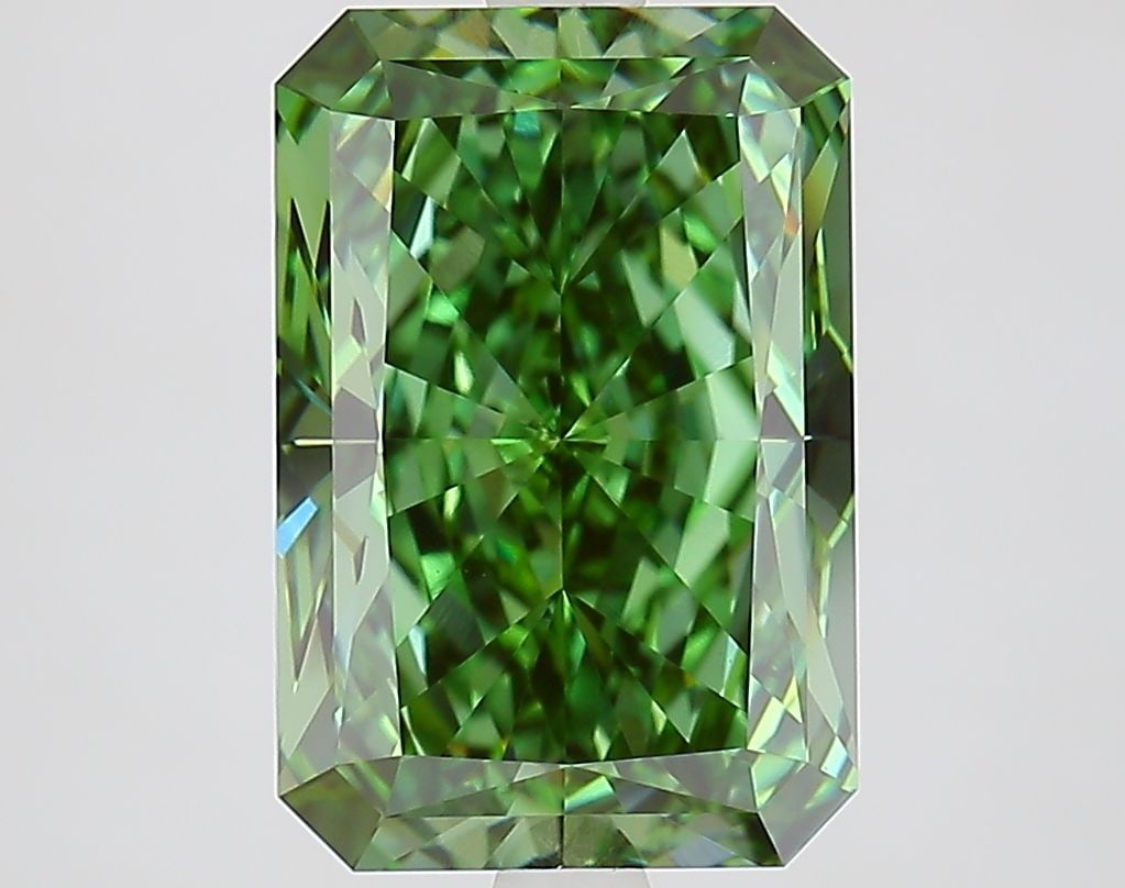 Loose Diamond - RADIANT 4.41ct Fancy Vivid Green VVS2 (1 of 1)