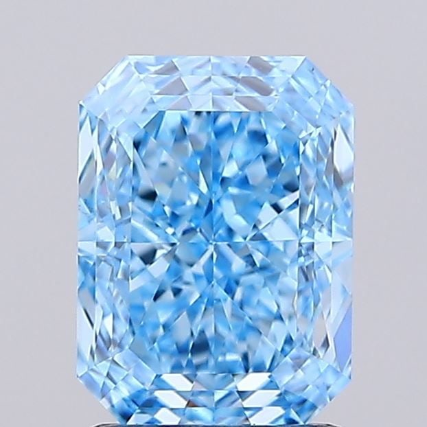 Loose Diamond - RADIANT 1.7ct Fancy Vivid Blue VS1: Loose Diamond - RADIANT 1.7ct Fancy Vivid Blue VS1 Source: This is a real non-mined Diamond that has been grown in a lab Shape: RADIANT Carats: 1.7 Color: Fancy Vivid Blue Certification: IGI Video:
