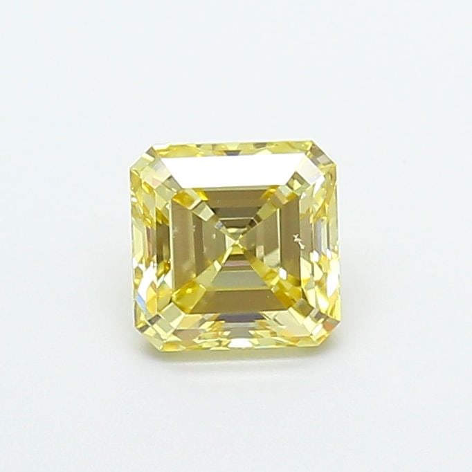 Loose Diamond - ASSCHER 1.0ct Fancy Yellow VS1: Loose Diamond - ASSCHER 1.0ct Fancy Yellow VS1 Source: This is a real non-mined Diamond that has been grown in a lab Shape: ASSCHER Carats: 1.0 Color: Fancy Yellow Certification: IGI Video: