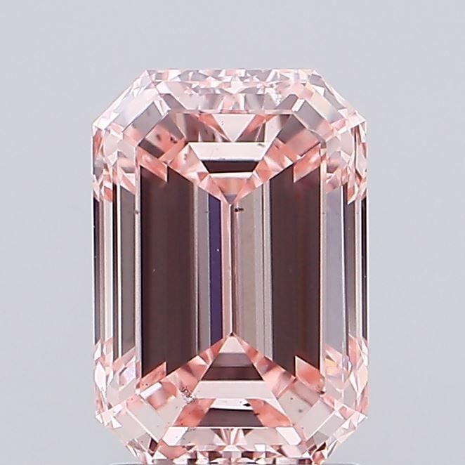 Loose Diamond - EMERALD 2.01ct Fancy Intense Pink VS2: Loose Diamond - EMERALD 2.01ct Fancy Intense Pink VS2 Source: This is a real non-mined Diamond that has been grown in a lab Shape: EMERALD Carats: 2.01 Color: Fancy Intense Pink Certification: IGI Vid