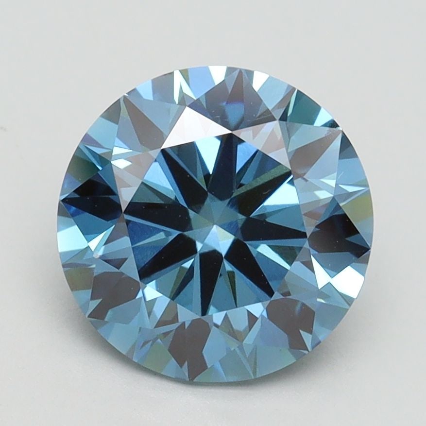 Ideal Loose Diamond - ROUND 2.52ct Fancy Vivid Blue VS1 (1 of 1)
