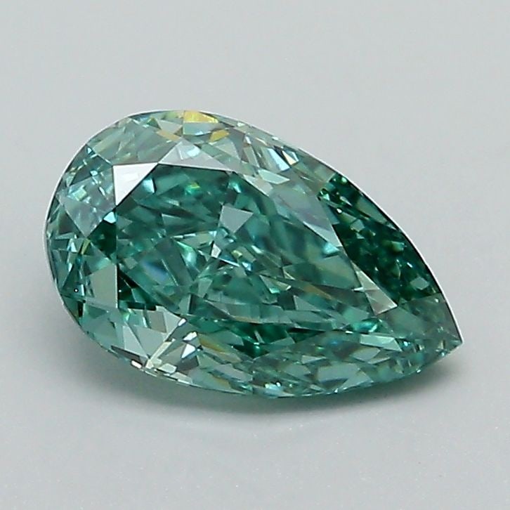 Loose Diamond - PEAR 1.11ct Fancy Vivid Green VS1: Loose Diamond - PEAR 1.11ct Fancy Vivid Green VS1 Source: This is a real non-mined Diamond that has been grown in a lab Shape: PEAR Carats: 1.11 Color: Fancy Vivid Green Certification: IGI Video: