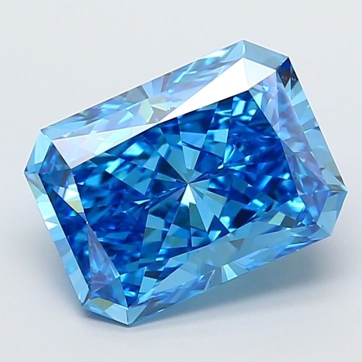 Loose Diamond - RADIANT 4.91ct Fancy Vivid Blue VVS2: Loose Diamond - RADIANT 4.91ct Fancy Vivid Blue VVS2 Source: This is a real non-mined Diamond that has been grown in a lab Shape: RADIANT Carats: 4.91 Color: Fancy Vivid Blue Certification: IGI Video: