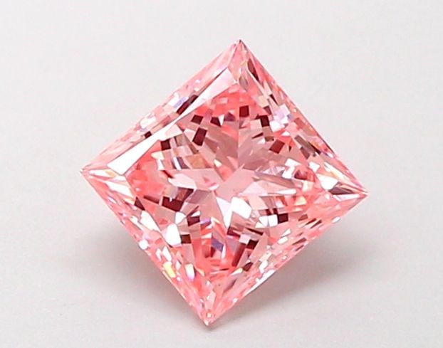 Loose Diamond - PRINCESS 1.0ct Fancy Intense Pink VS1: Loose Diamond - PRINCESS 1.0ct Fancy Intense Pink VS1 Source: This is a real non-mined Diamond that has been grown in a lab Shape: PRINCESS Carats: 1.0 Color: Fancy Intense Pink Certification: IGI Vid