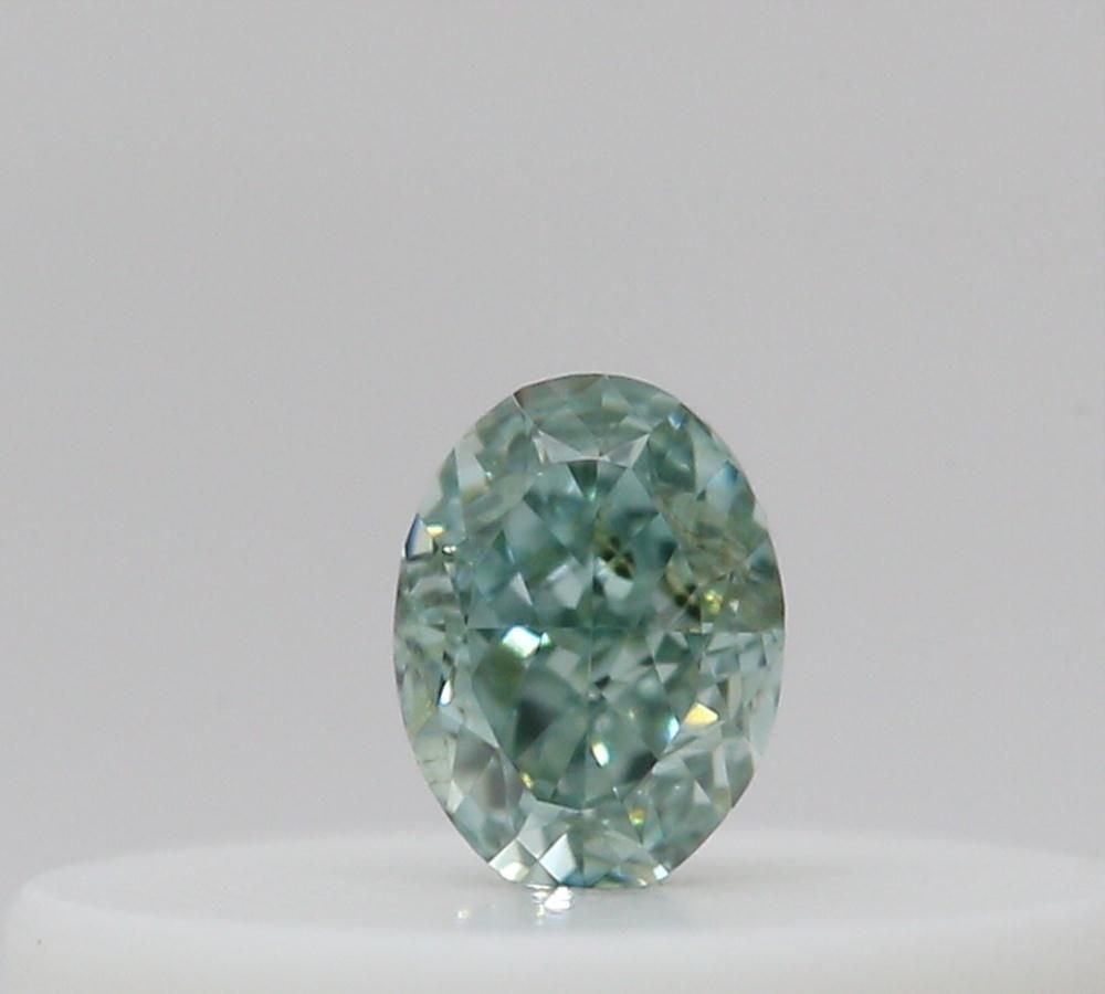 Loose Diamond - OVAL 0.06ct Fancy Intense Blueish Green (1 of 1)