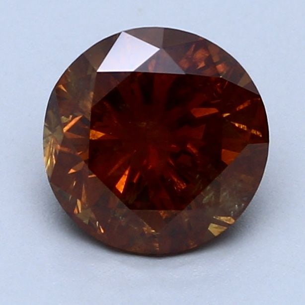 Loose Diamond - ROUND 1.92ct Fancy Deep Brown Orange (1 of 1)