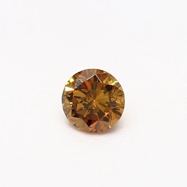 Loose Diamond - ROUND 0.2ct Fancy Deep Brownish Yellowish Orange I1 (1 of 1)