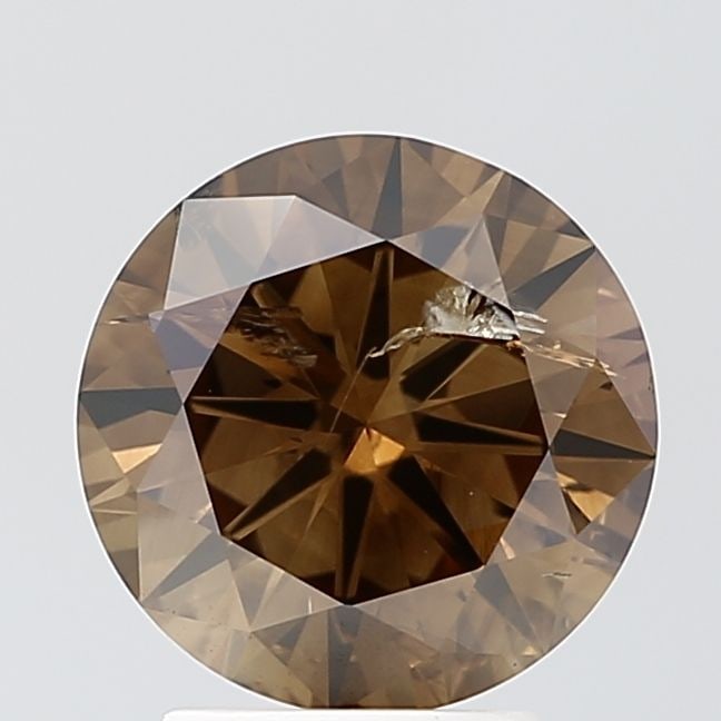Loose Diamond - ROUND 3.02ct Brown I1: Loose Diamond - ROUND 3.02ct Brown I1 Source: Natural Shape: ROUND Carats: 3.02 Color: Brown Certification: NONE Video: