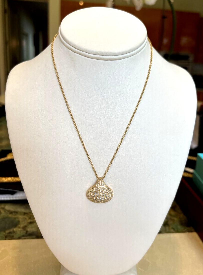 Stunning 18K Yellow Gold Diamond Pendant Necklace 5ct VS Clarity (1 of 9)