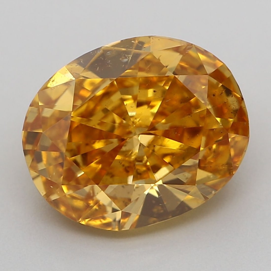 Loose Diamond - OVAL 2.09ct Fancy Vivid Yellow Orange SI2 (1 of 1)