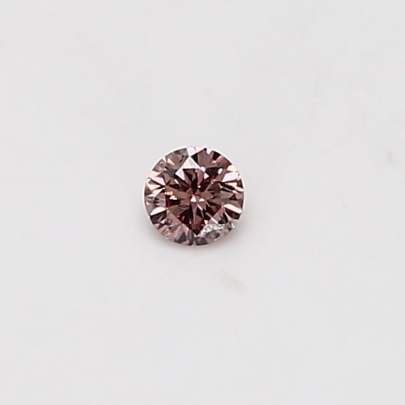 Loose Diamond - ROUND 0.07ct Fancy Brownish Orangey Pink (1 of 1)