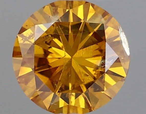 Loose Diamond - ROUND 0.23ct Fancy Deep Yellow Orange (1 of 1)