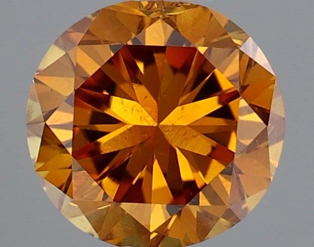 Loose Diamond - ROUND 0.34ct Fancy Deep Brownish Yellowish Orange (1 of 1)