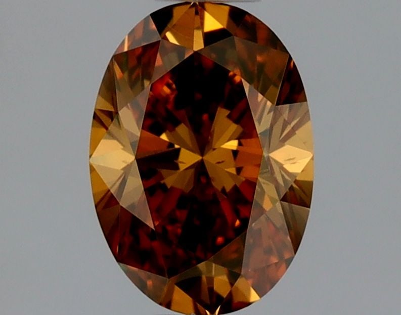 Loose Diamond - OVAL 0.52ct Fancy Deep Brownish Yellowish Orange SI1 (1 of 1)