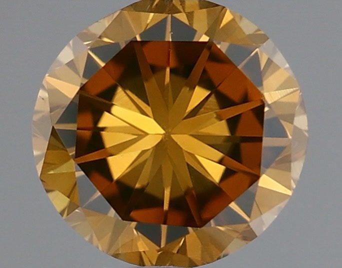 Loose Diamond - ROUND 0.4ct Fancy Deep Brownish Yellowish Orange (1 of 1)
