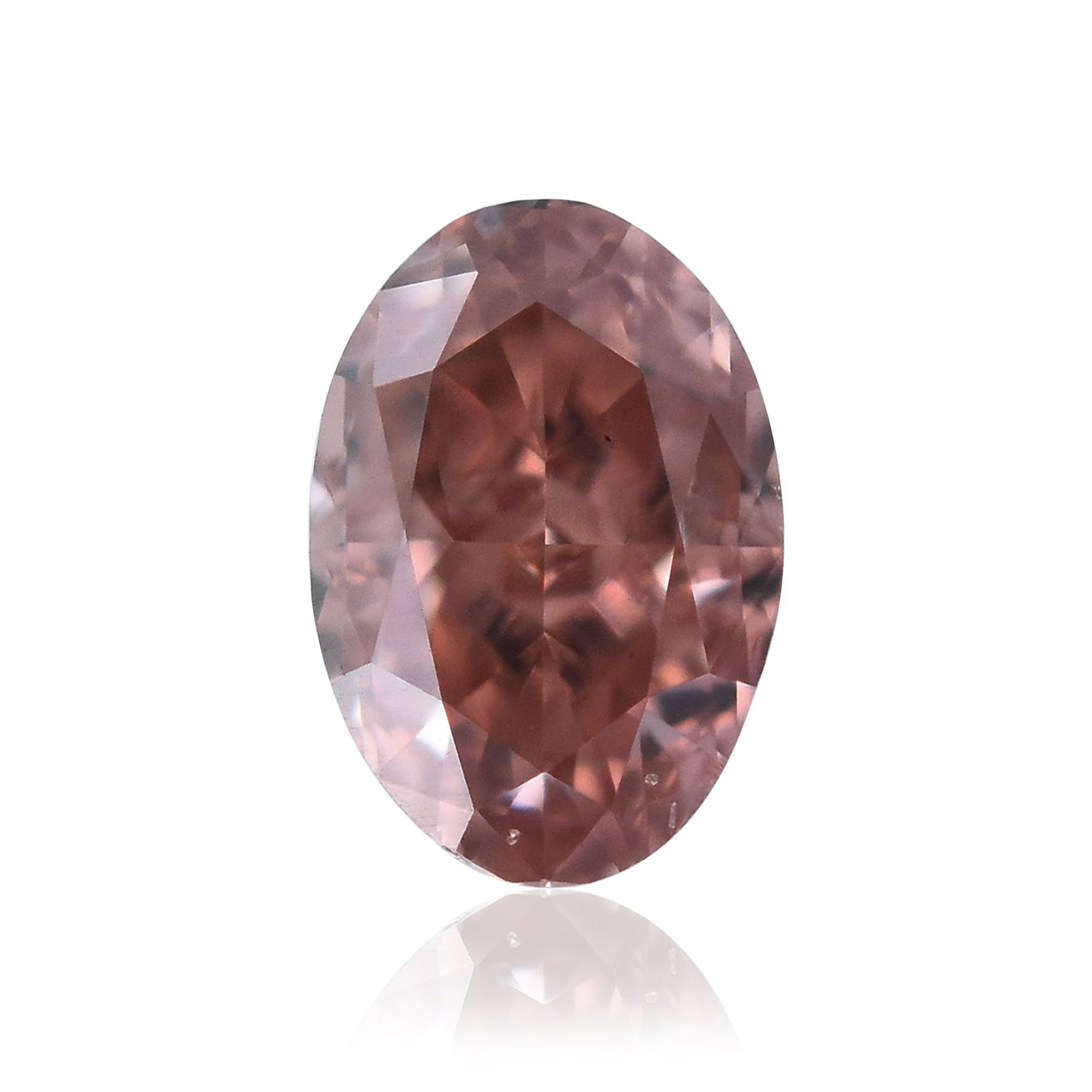 Loose Diamond - OVAL 0.18ct Fancy Intense Orangey Pink SI1 (1 of 1)
