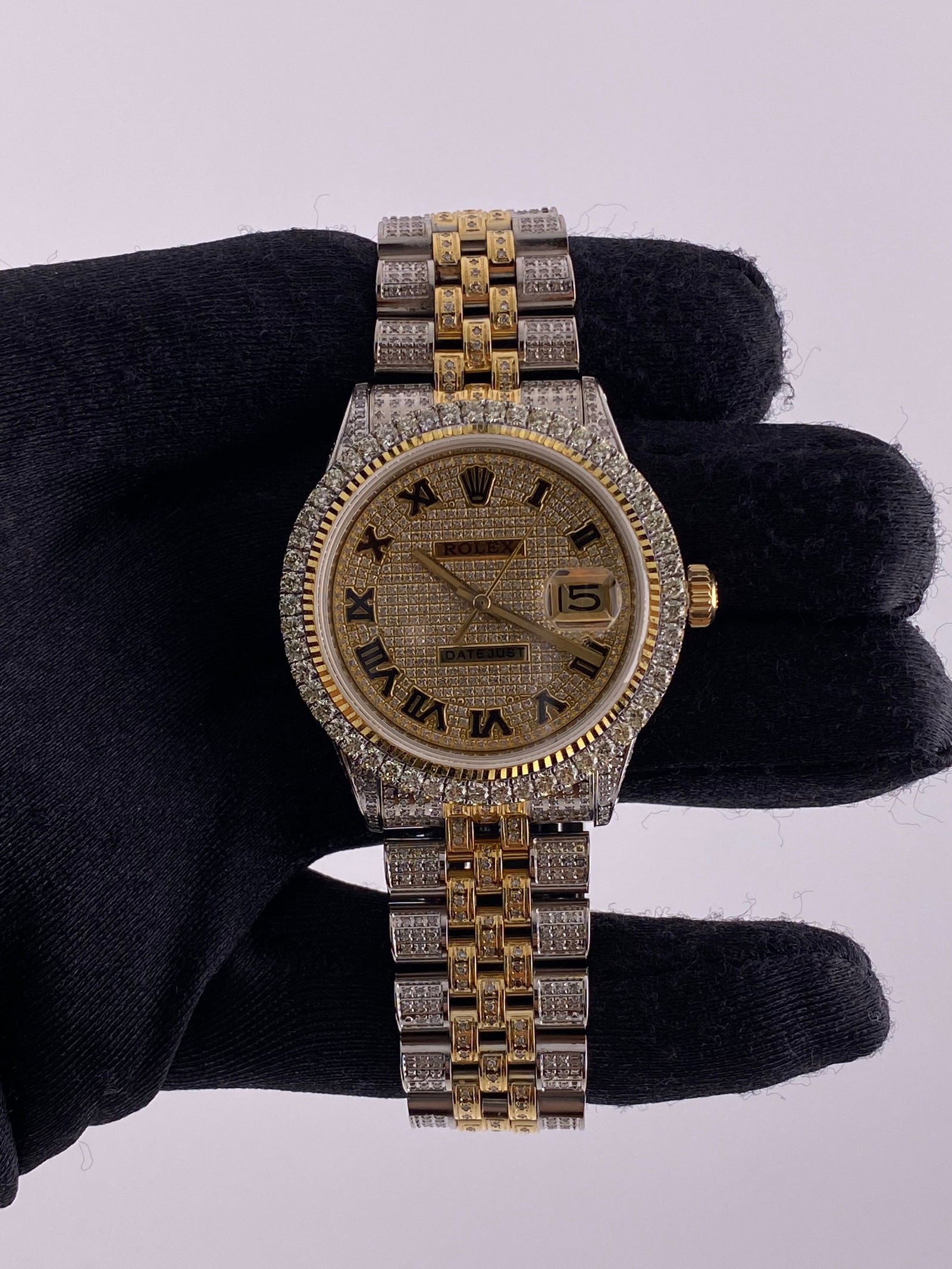 Datejust Reference 1601 Diamond Dial Mens Watch with Aftermarket Jubilee (1 of 3)