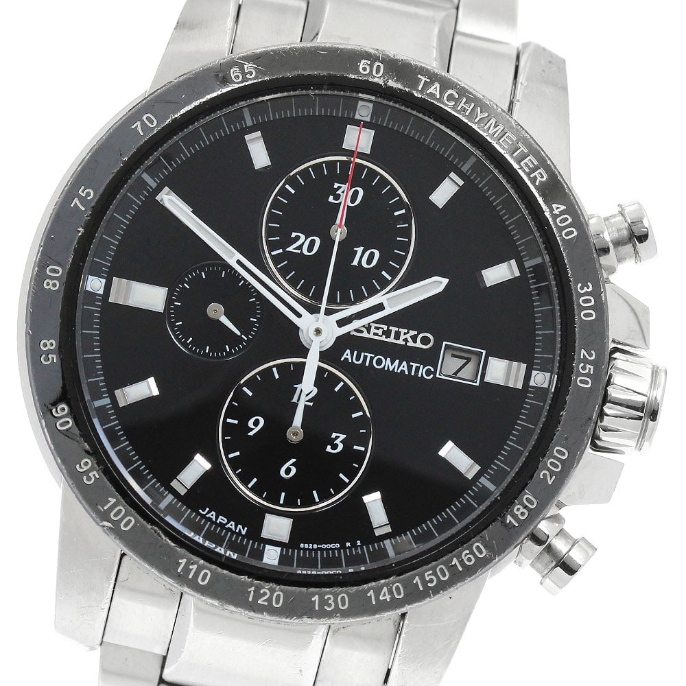 Seiko Brightz Phoenix Automatic Chronograph Men's Wristwatch: Seiko Brightz Phoenix Automatic Chronograph Men's Wristwatch This Seiko Brightz Phoenix Chronograph (model 6S28-00B0/SAGH001) is a men's automatic wristwatch crafted in stainless steel, featuring a bl