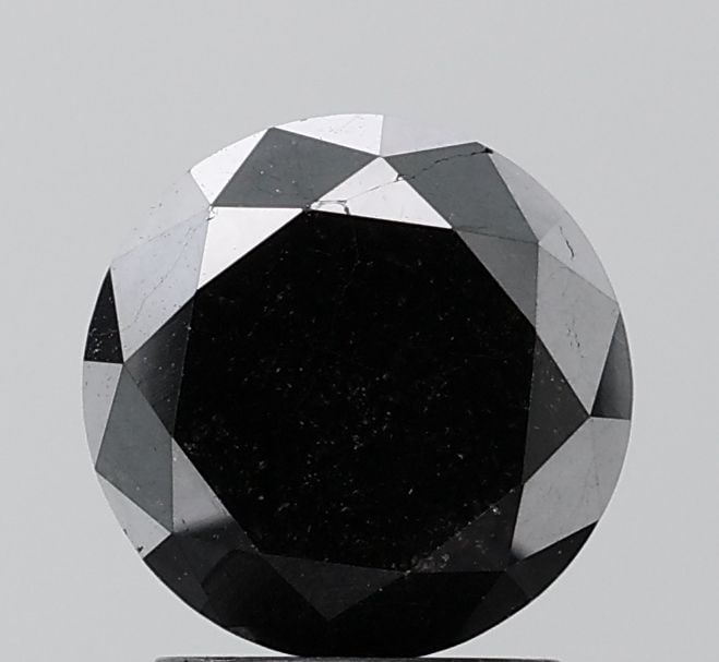 Loose Diamond - ROUND 2.56ct Fancy Black VS1: Loose Diamond - ROUND 2.56ct Fancy Black VS1 Source: Natural Shape: ROUND Carats: 2.56 Color: Fancy Black Certification: NONE Video: