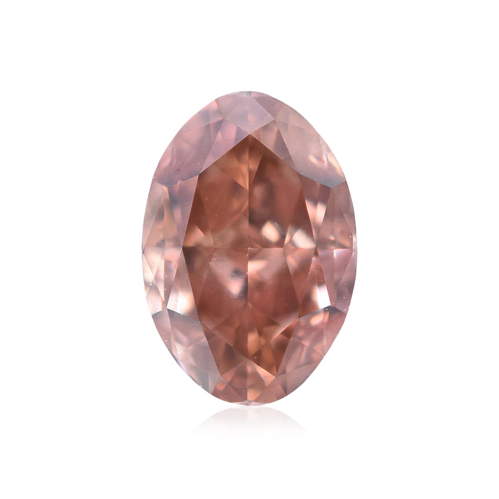 Loose Diamond - OVAL 0.26ct Fancy Deep Orangey Pink VS2 (1 of 1)