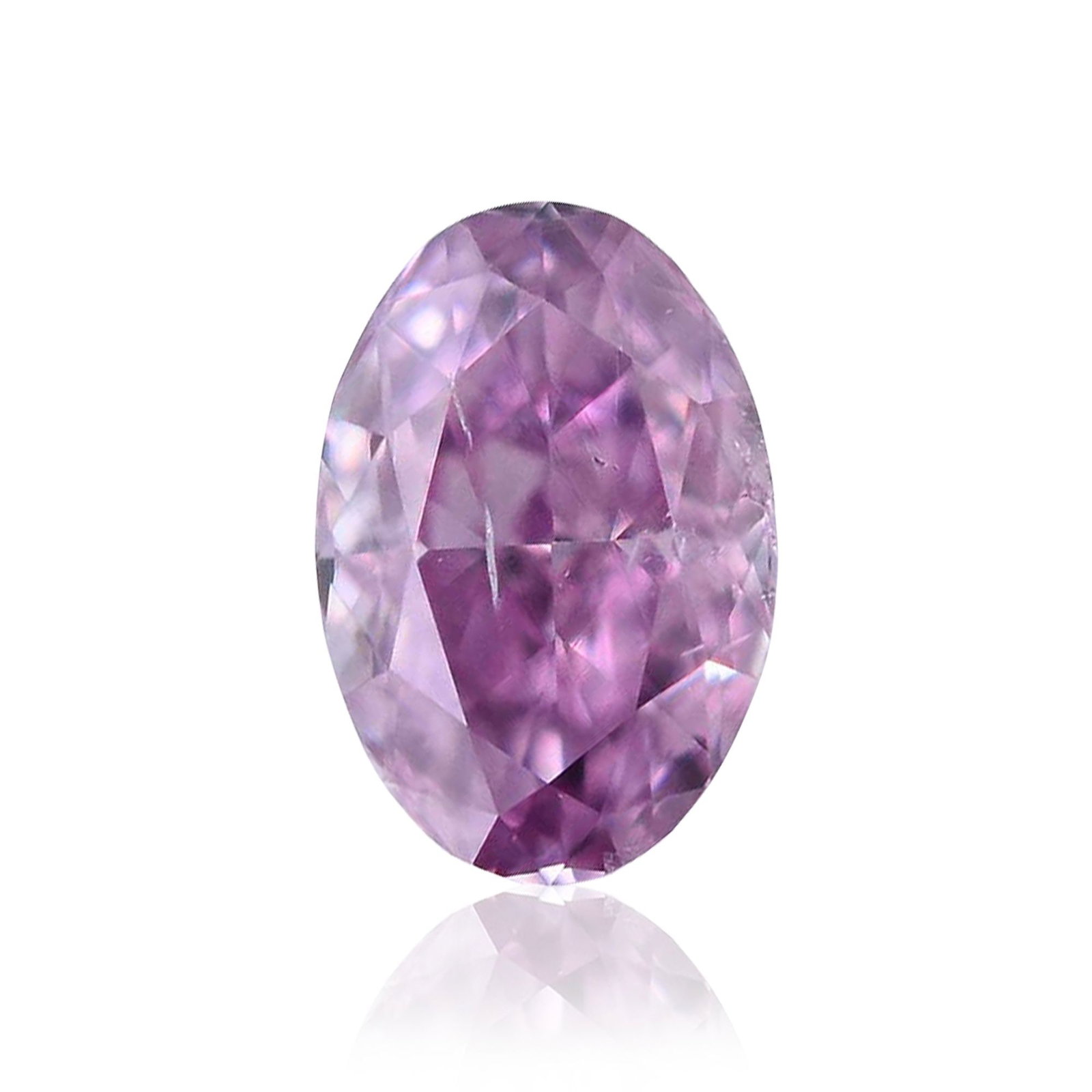 Loose Diamond - OVAL 0.11ct Fancy Intense Pink Purple (1 of 1)