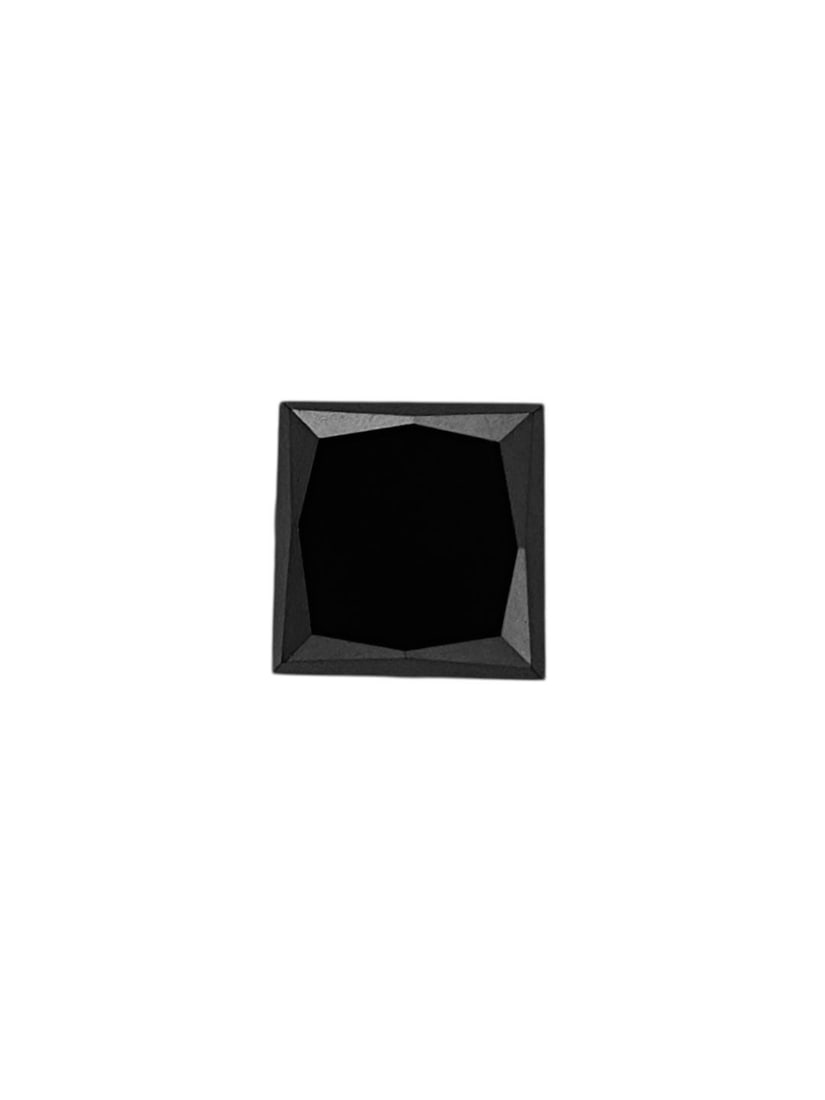 Loose Diamond - PRINCESS 0.19ct Fancy Black VVS2: Loose Diamond - PRINCESS 0.19ct Fancy Black VVS2 Source: Natural Shape: PRINCESS Carats: 0.19 Color: Fancy Black Certification: NONE The Diamond Depot Guarantee: All items in this auction are