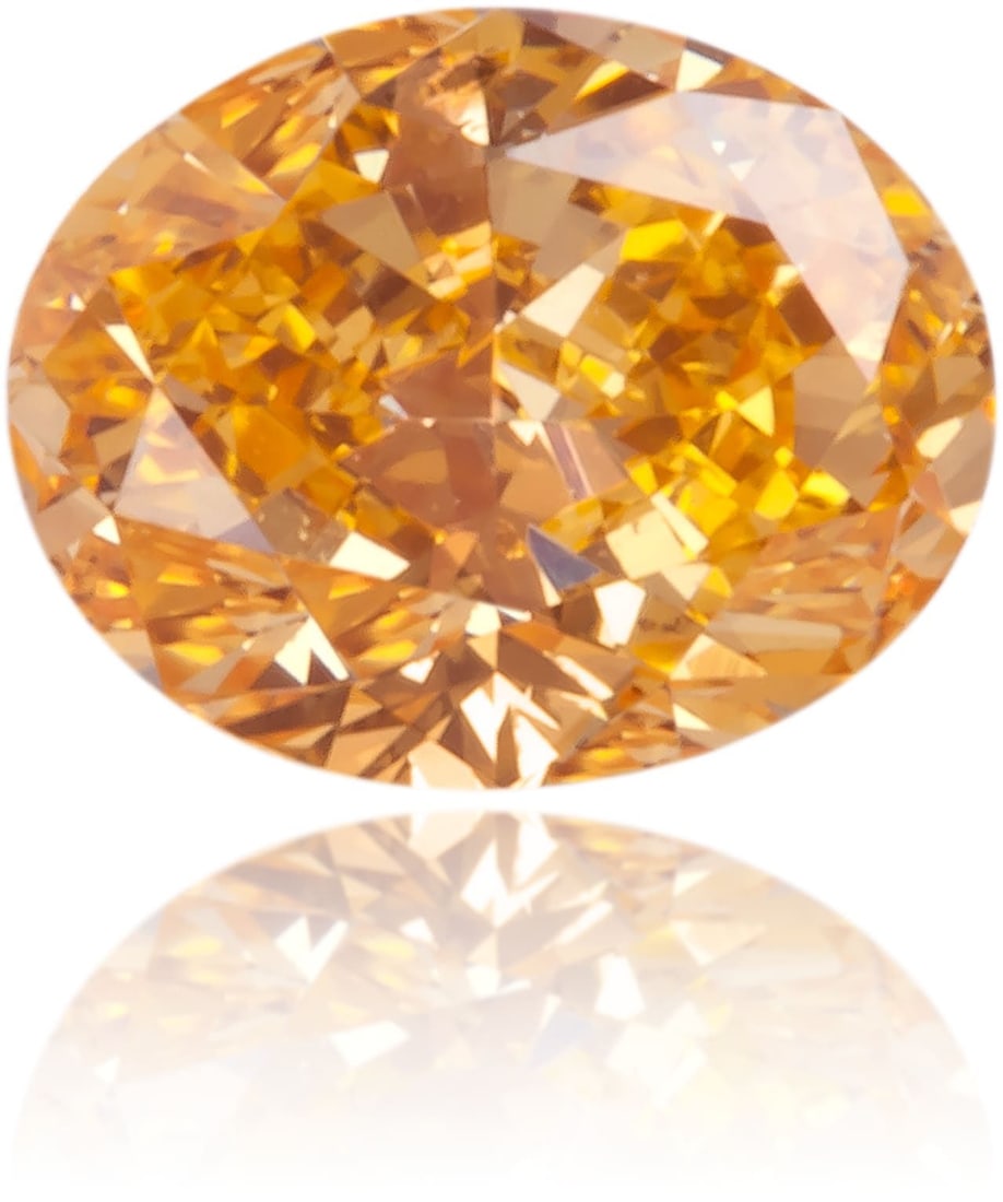 Loose Diamond - OVAL 0.21ct Fancy Orange SI1: Loose Diamond - OVAL 0.21ct Fancy Orange SI1 Source: Natural Shape: OVAL Carats: 0.21 Color: Fancy Orange Certification: NONE Video: