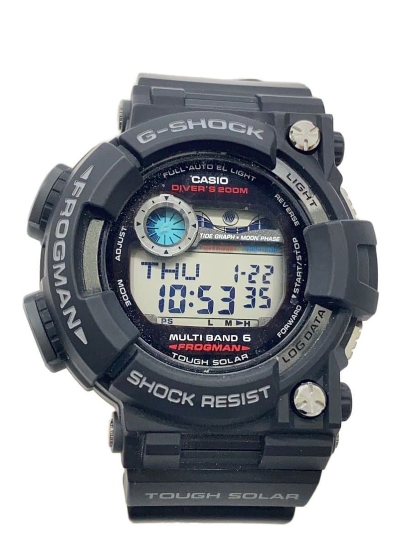 Casio G-SHOCK GWF-1000-1JF Black Men's Wristwatch: Casio G-SHOCK GWF-1000-1JF Black Men's Wristwatch This CASIO G-SHOCK GWF-1000-1JF men's wristwatch features a durable black design and is made in Japan. The watch shows slight signs of use and is rate