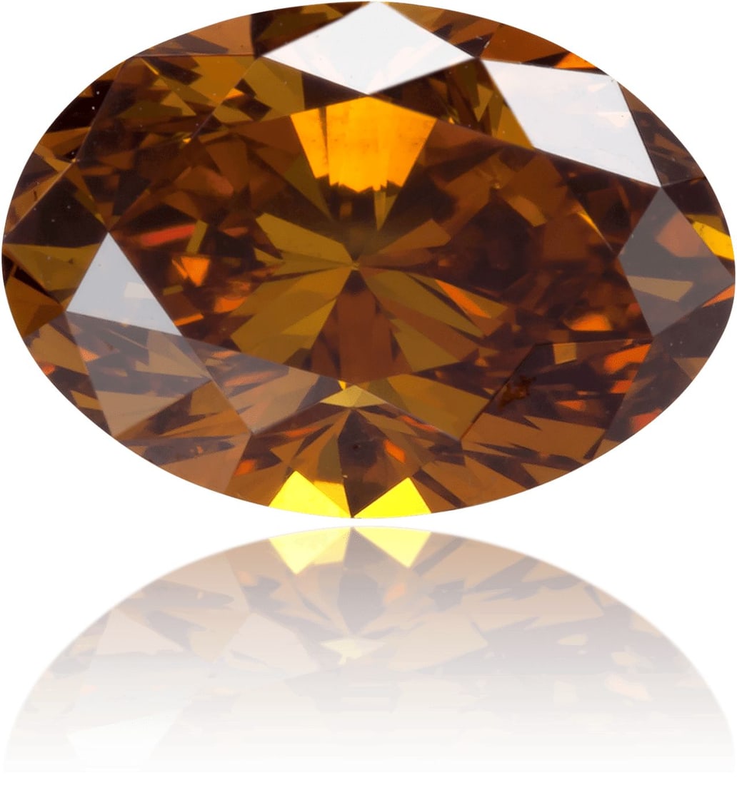 Loose Diamond - OVAL 1.08ct Fancy Deep Brownish Yellowish Orange SI2 (1 of 1)