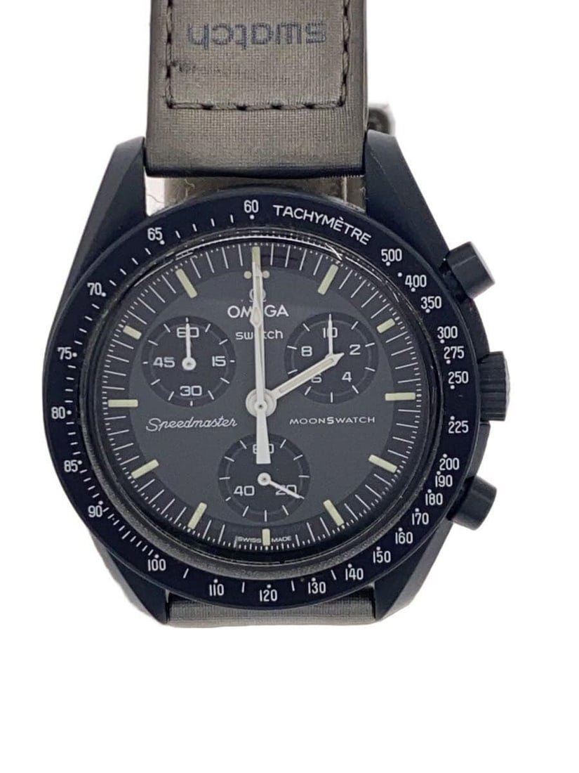Swatch Omega Mission to Mercury Men's Wristwatch Box Manual: Swatch Omega Mission to Mercury Men's Wristwatch Box Manual This OMEGAxSWATCH Mission to Mercury men's wristwatch is a Swiss-made timepiece designed for durability and style. The watch is pre-owned an