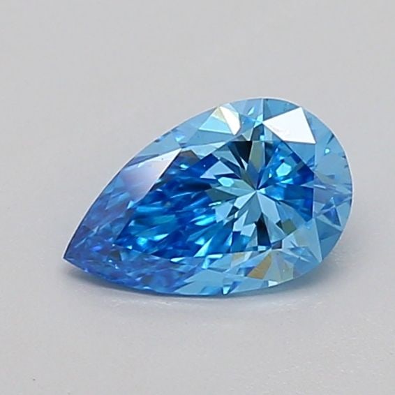 Loose Diamond - PEAR 0.51ct Fancy Vivid Blue VS1: Loose Diamond - PEAR 0.51ct Fancy Vivid Blue VS1 Source: This is a real non-mined Diamond that has been grown in a lab Shape: PEAR Carats: 0.51 Color: Fancy Vivid Blue Certification: IGI Video: Video