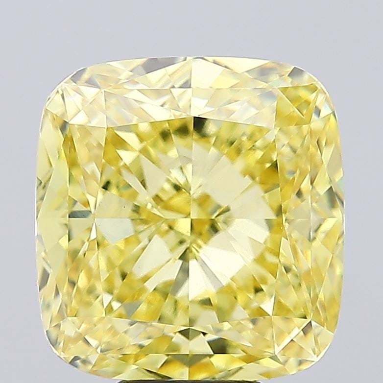Loose Diamond - CUSHION MODIFIED 10.39ct Fancy Vivid Yellow VS1: Loose Diamond - CUSHION MODIFIED 10.39ct Fancy Vivid Yellow VS1 Source: This is a real non-mined Diamond that has been grown in a lab Shape: CUSHION MODIFIED Carats: 10.39 Color: Fancy Vivid Yellow Ce