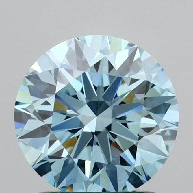 Ideal Loose Diamond - ROUND 1.52ct Fancy Vivid Blue VS2: Ideal Loose Diamond - ROUND 1.52ct Fancy Vivid Blue VS2 Source: This is a real non-mined Diamond that has been grown in a lab Shape: ROUND Carats: 1.52 Color: Fancy Vivid Blue Certification: IGI