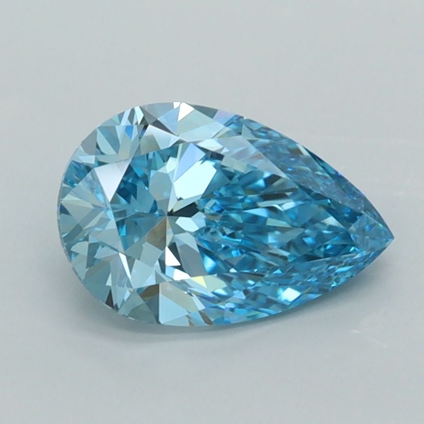 Loose Diamond - PEAR 1.52ct Fancy Vivid Blue VVS2: Loose Diamond - PEAR 1.52ct Fancy Vivid Blue VVS2 Source: This is a real non-mined Diamond that has been grown in a lab Shape: PEAR Carats: 1.52 Color: Fancy Vivid Blue Certification: IGI Video:
