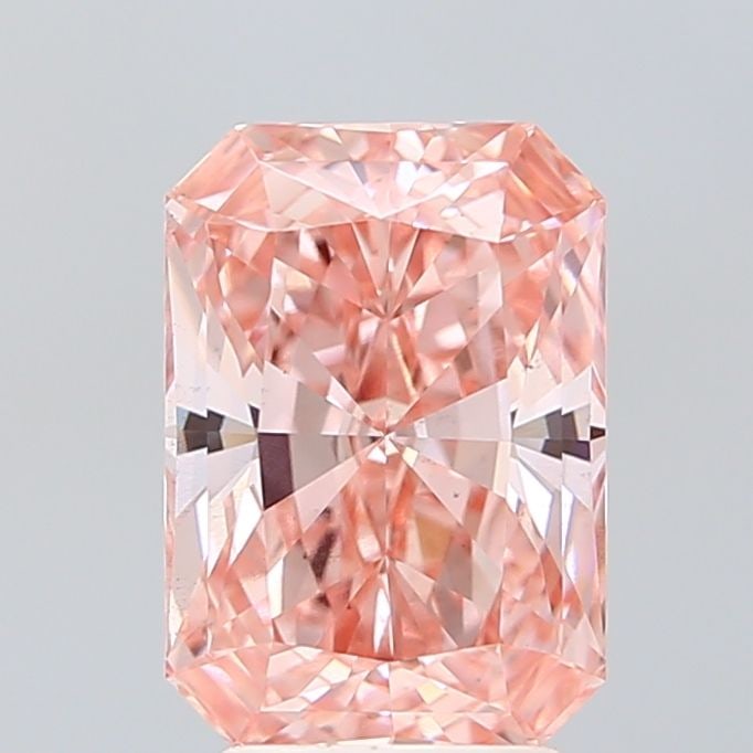 Loose Diamond - RADIANT 3.08ct Fancy Vivid Pink VS1: Loose Diamond - RADIANT 3.08ct Fancy Vivid Pink VS1 Source: This is a real non-mined Diamond that has been grown in a lab Shape: RADIANT Carats: 3.08 Color: Fancy Vivid Pink Certification: IGI Video: