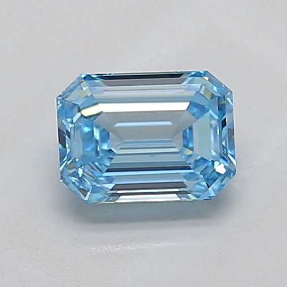 Loose Diamond - EMERALD 1.02ct Fancy Vivid Blue VS1: Loose Diamond - EMERALD 1.02ct Fancy Vivid Blue VS1 Source: This is a real non-mined Diamond that has been grown in a lab Shape: EMERALD Carats: 1.02 Color: Fancy Vivid Blue Certification: IGI Video: