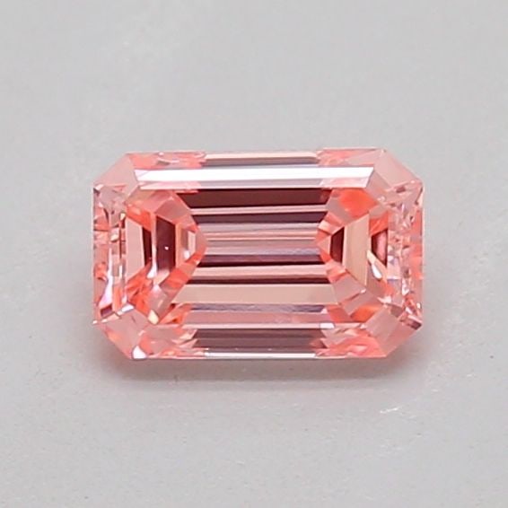 Loose Diamond - EMERALD 0.29ct Fancy Vivid Pink VS1: Loose Diamond - EMERALD 0.29ct Fancy Vivid Pink VS1 Source: This is a real non-mined Diamond that has been grown in a lab Shape: EMERALD Carats: 0.29 Color: Fancy Vivid Pink Certification: IGI The Dia