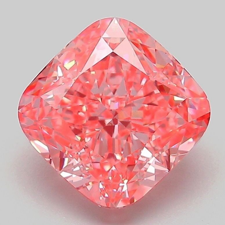 Loose Diamond - CUSHION MODIFIED 3.1ct Fancy Vivid Pink VVS2: Loose Diamond - CUSHION MODIFIED 3.1ct Fancy Vivid Pink VVS2 Source: This is a real non-mined Diamond that has been grown in a lab Shape: CUSHION MODIFIED Carats: 3.1 Color: Fancy Vivid Pink