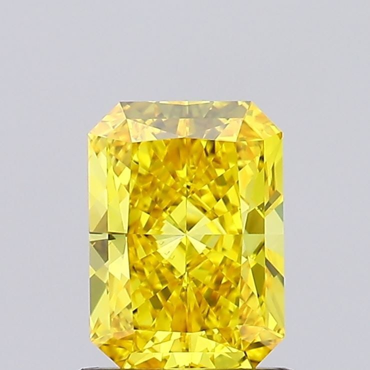 Loose Diamond - RADIANT 1.02ct Fancy Vivid Yellow VS1: Loose Diamond - RADIANT 1.02ct Fancy Vivid Yellow VS1 Source: This is a real non-mined Diamond that has been grown in a lab Shape: RADIANT Carats: 1.02 Color: Fancy Vivid Yellow Certification: IGI
